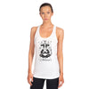 Ahimsa Meditating Cow Ladies Racerback Tank- 100% Profits to Animal Charities!