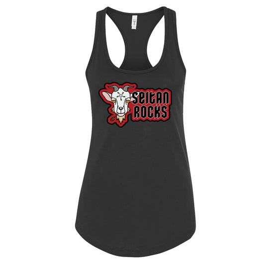 Seitan Rocks Women's Racerback Tank in Black - 100% for Charity!