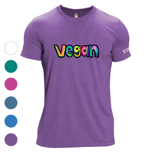 Color Splash Vegan Unisex Tri-Blend T-Shirt - Available in 6 Colors!