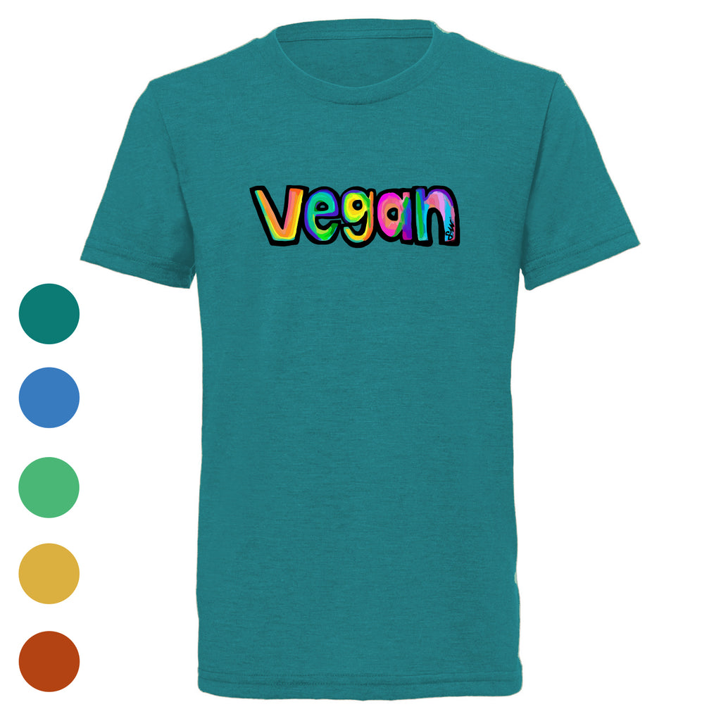 Youth's Color Splash Vegan Tri-Blend T-Shirt - Available in 6 Colors