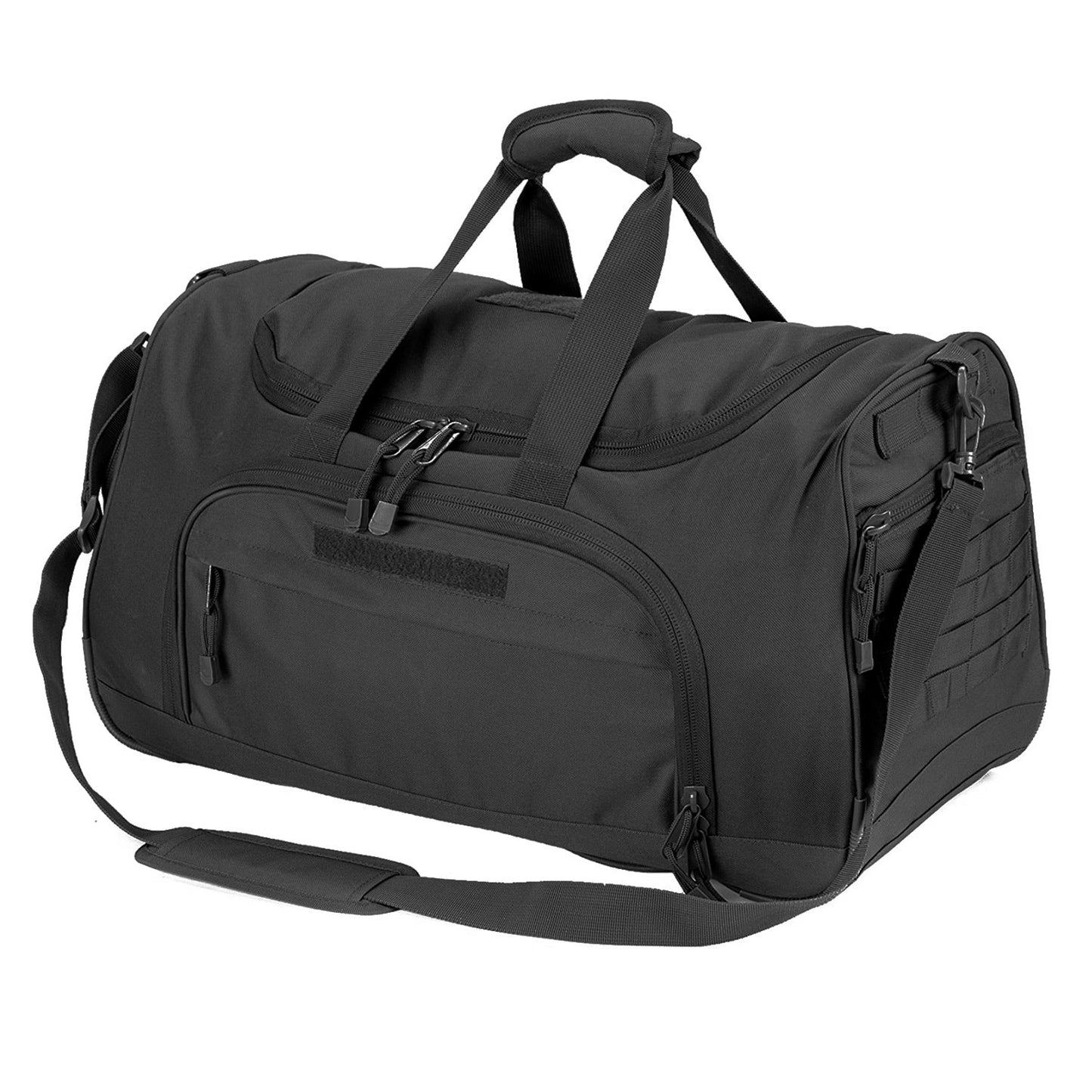 Large Bodybuilding Vegan Gym Bag w/ Separate Shoe Storage - Black