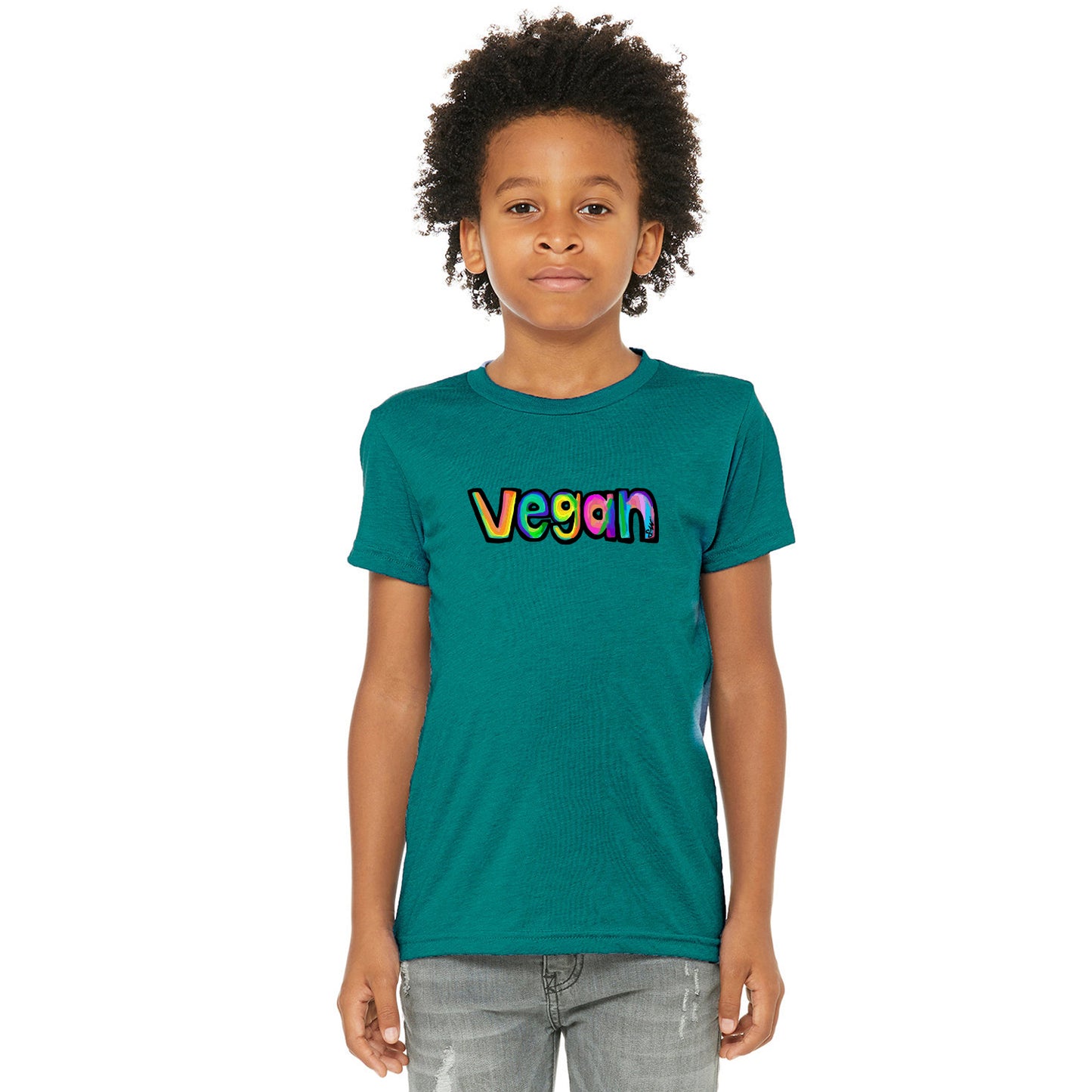 Youth's Color Splash Vegan Tri-Blend T-Shirt - Available in 6 Colors