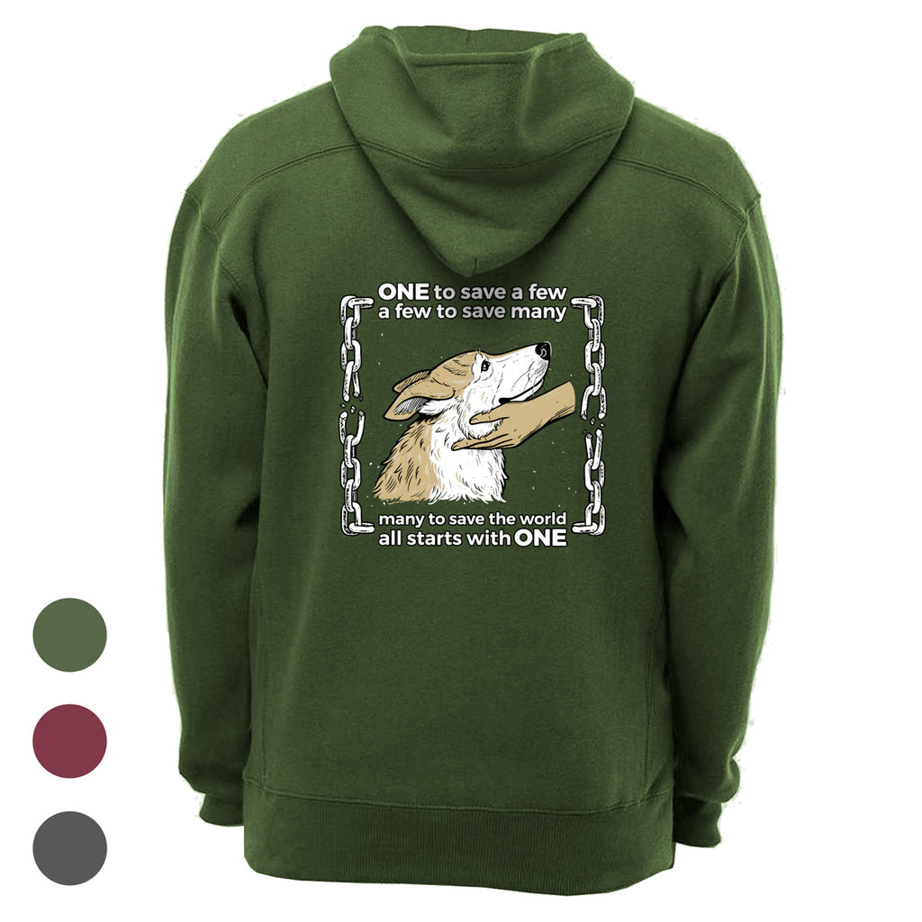 I AM ONE: DOGGO Unisex Sport Lace Hooded Sweatshirt - Available in 3 Colors!