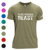 Unisex Plant Powered Beast Tri-Blend T-Shirt - Available in 9 Colors