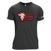 Seitan Rocks Unisex Tri-Blend T-Shirt in Black - by Costa Designs