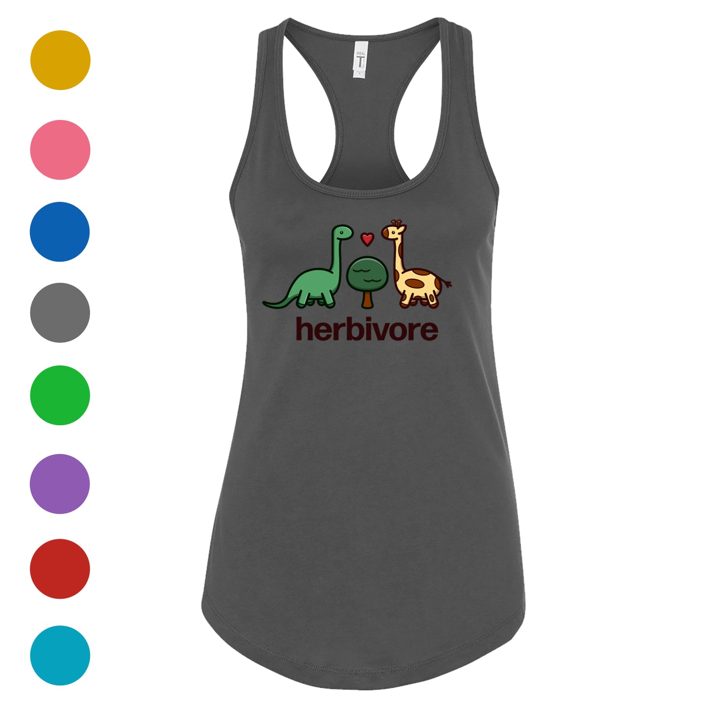 Dino Herbivore Women's Racerback Tank - 100% for Charity!
