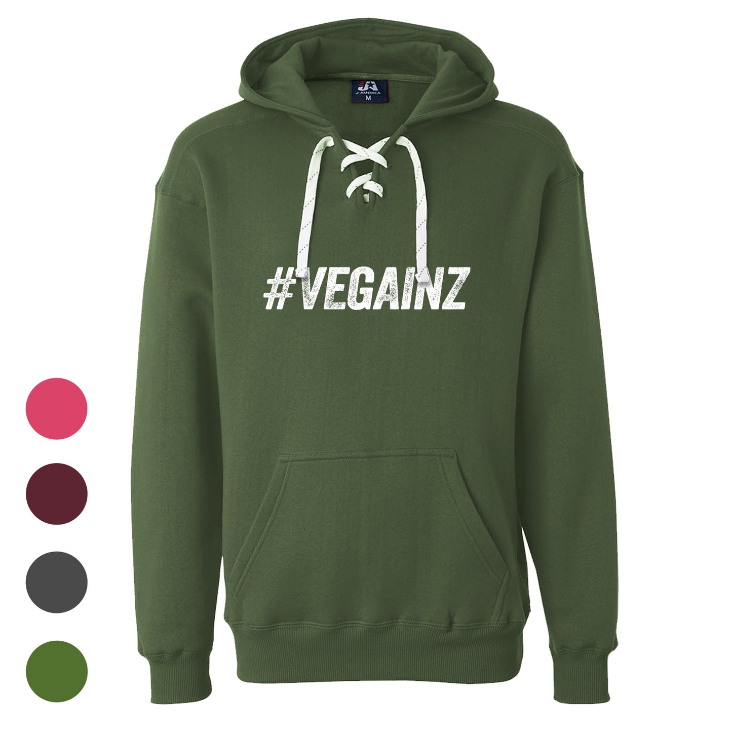 Unisex #VEGAINZ Sport Lace Hooded Sweatshirt - Available in 4 Colors!