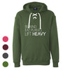 Be Kind - Eat Plants - Lift Heavy  Unisex  Sport Lace Hooded Sweatshirt - Available in 4 Colors!