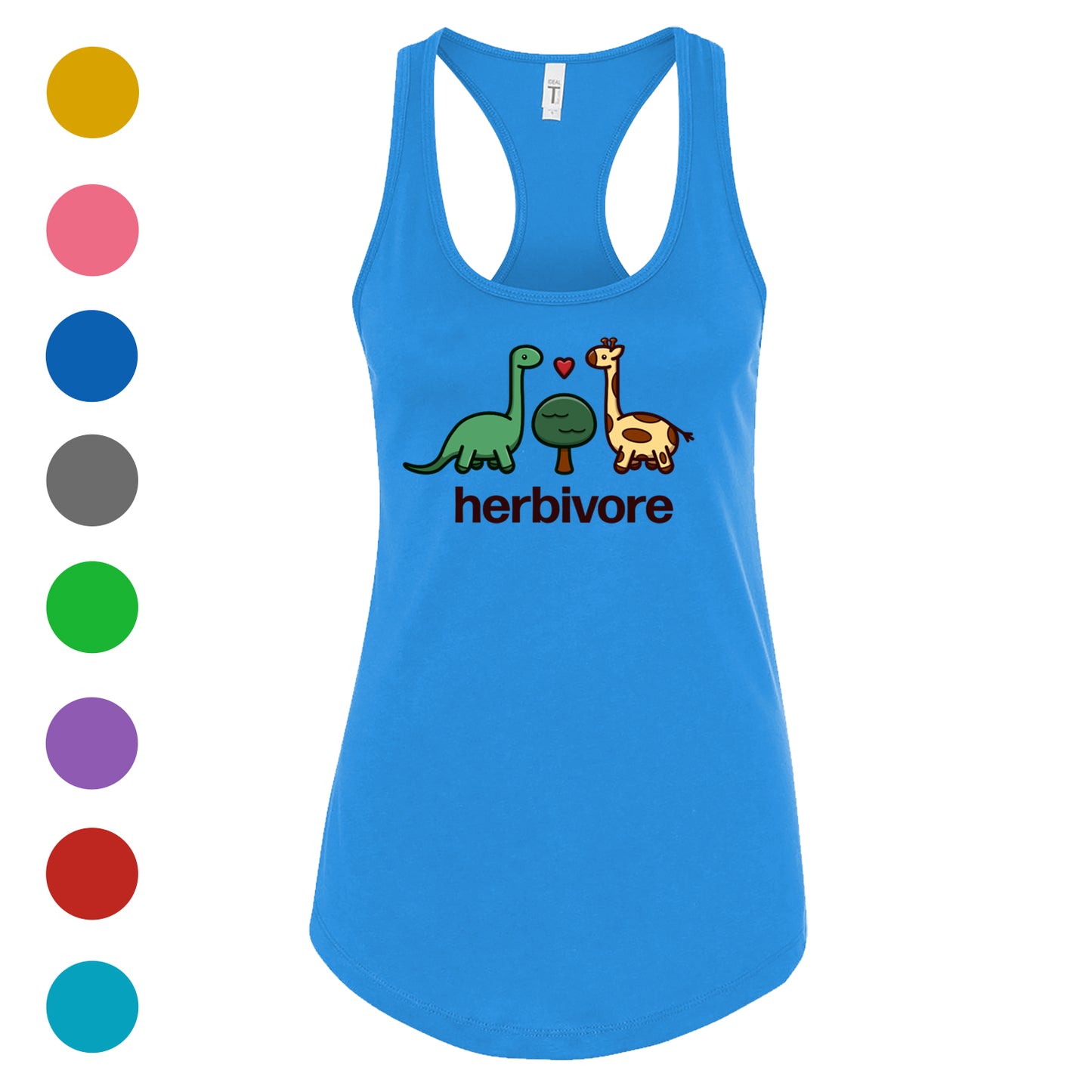 Dino Herbivore Women's Racerback Tank - 100% for Charity!