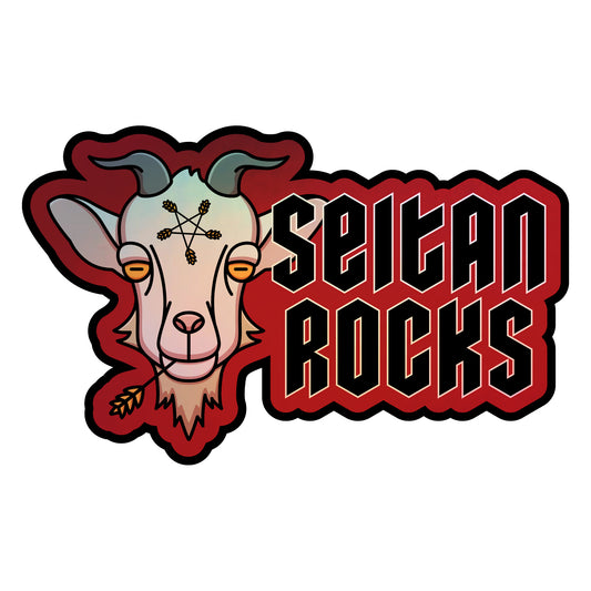 Seitan Rocks Holographic Vinyl Sticker - FREE SHIPPING