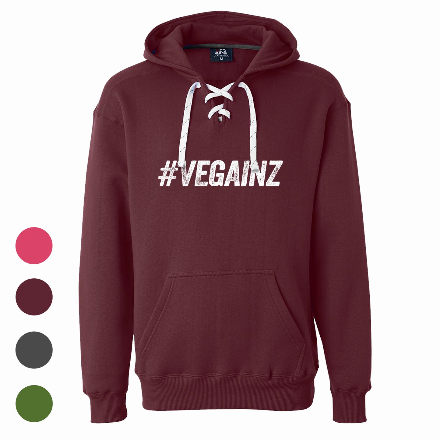 Unisex #VEGAINZ Sport Lace Hooded Sweatshirt - Available in 4 Colors!