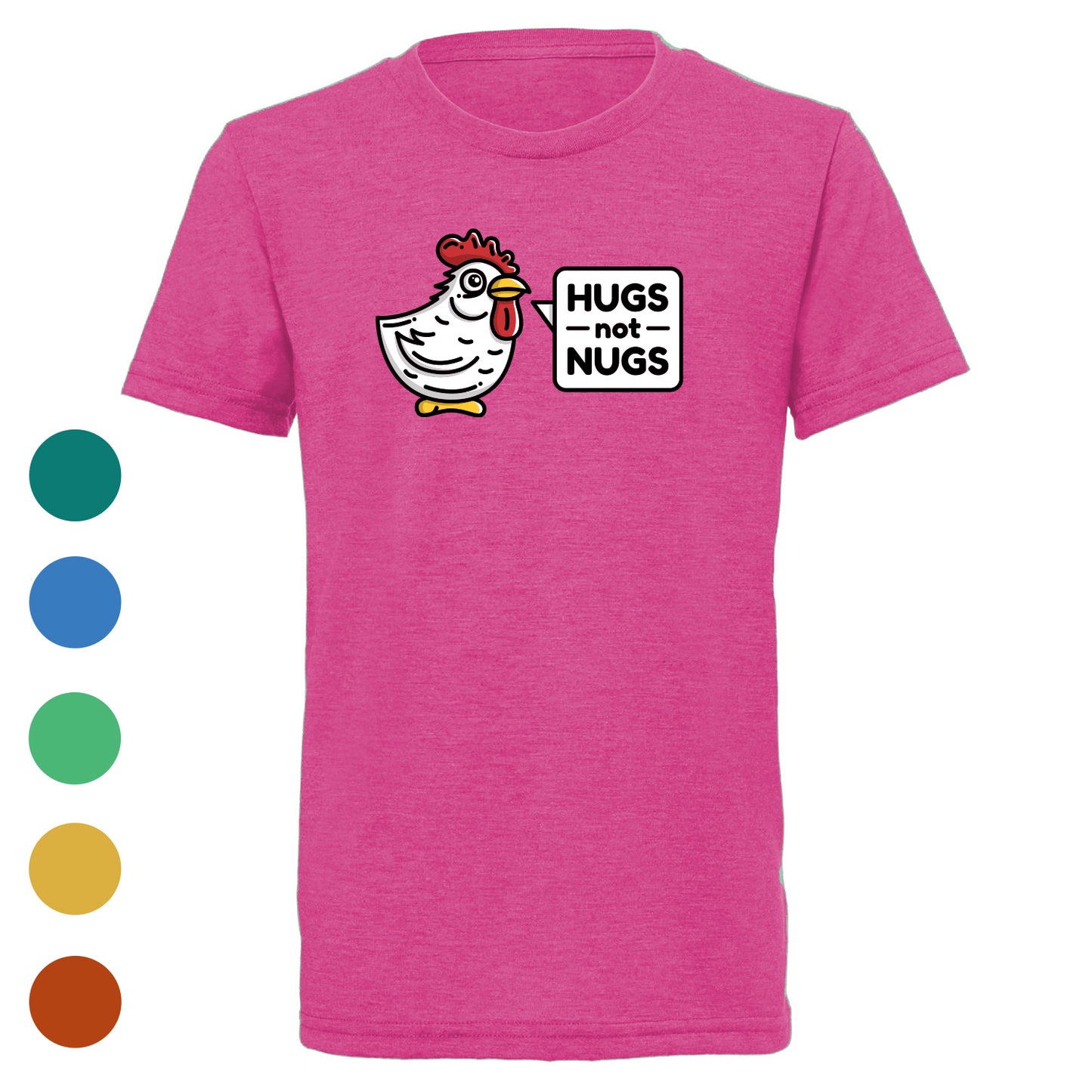 Youth's Hugs Not Nugs Youth Tri-Blend T-Shirt - Available in 6 Colors
