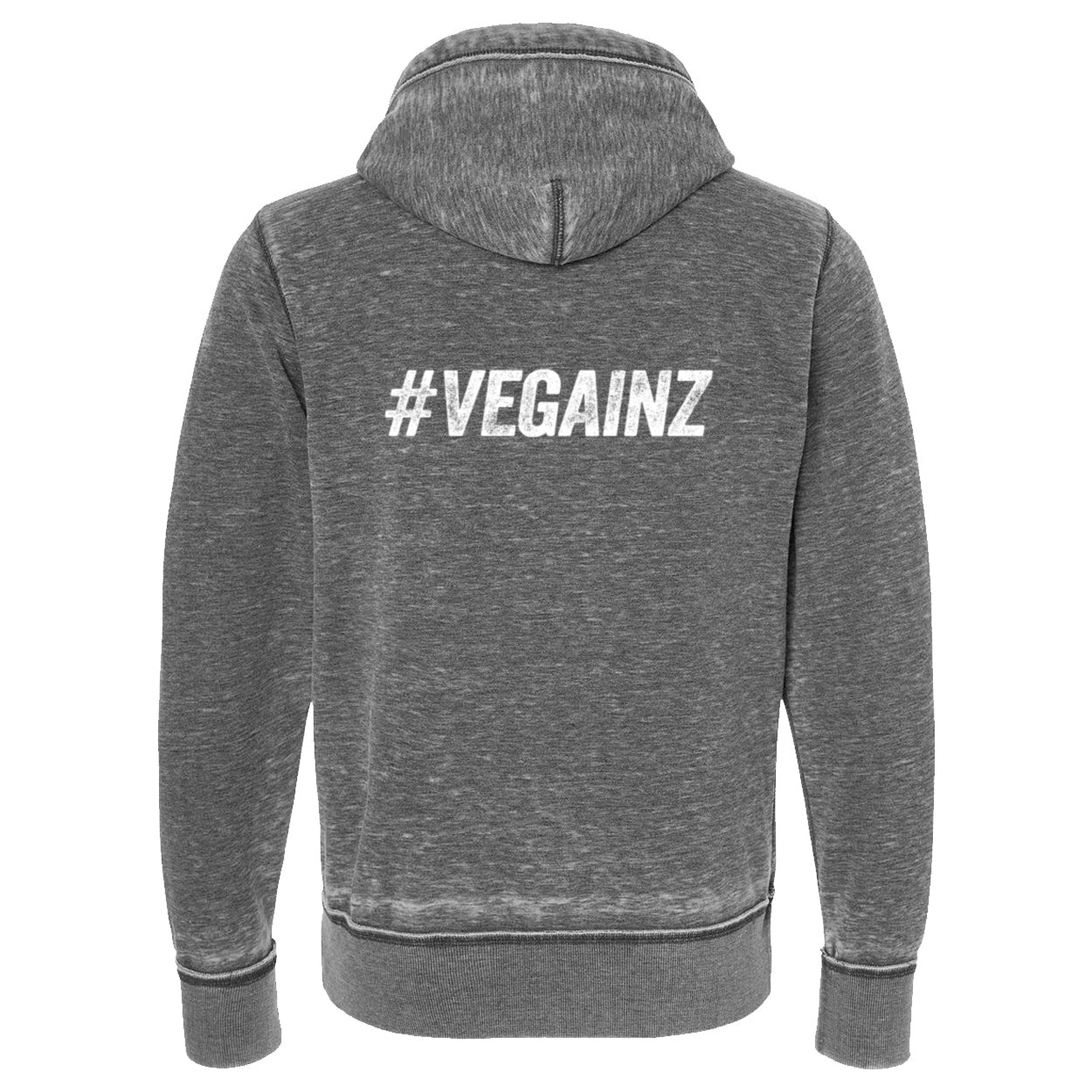 Unisex #VEGAINZ Vintage Full-Zip Hoodie- 100% for Charity!
