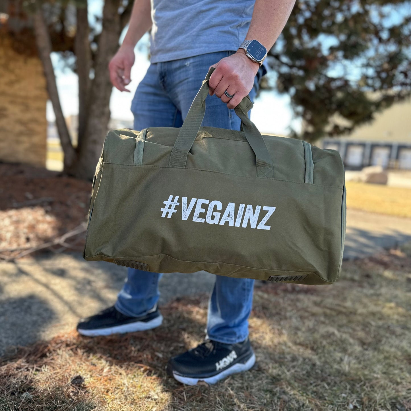 Large #VEGAINZ Gym Bag w/ Separate Shoe Storage - 3 Colors