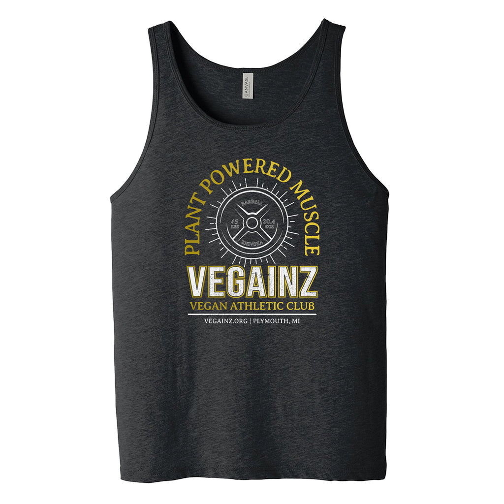 VEGAN ATHLETIC CLUB Mens Tank - 100% for Charity! Black