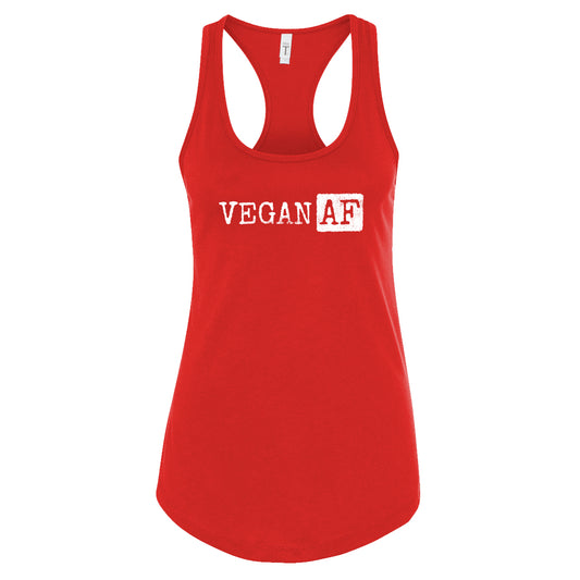 Ladies VEGAN AF Racerback Tank - 100% for Charity!