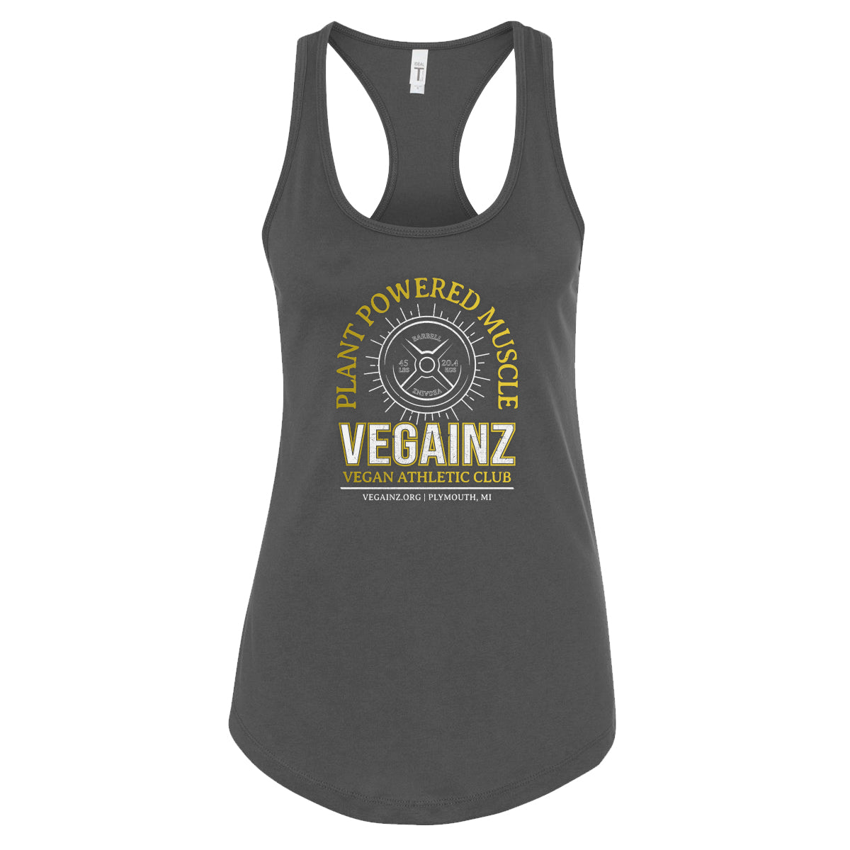 Ladies VEGAN ATHLETIC CLUB Racerback Tank - 100% for Charity!