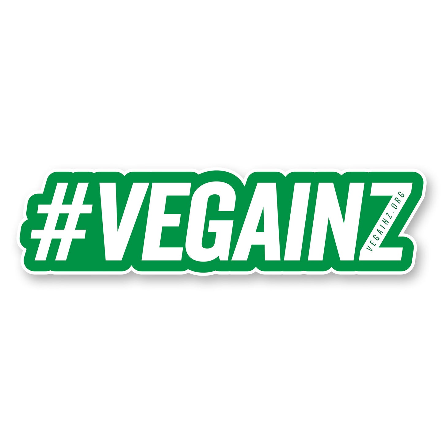 #VEGAINZ Glossy Vinyl Sticker - FREE SHIPPING
