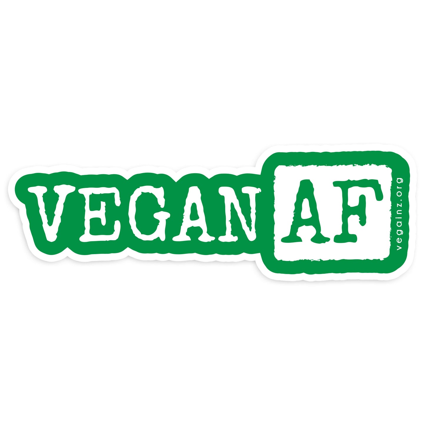 VEGAN AF Glossy Vinyl Sticker - FREE SHIPPING