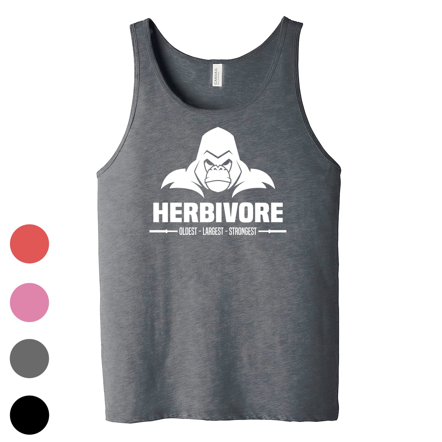 Gorilla Herbivore Mens Tank - 100% for Charity! 4 Colors