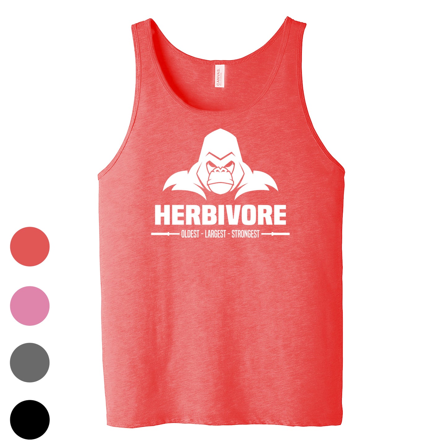 Gorilla Herbivore Mens Tank - 100% for Charity! 4 Colors