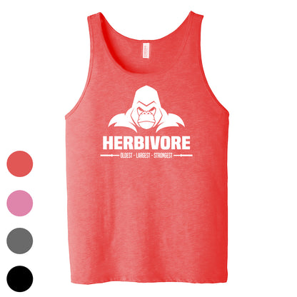 Gorilla Herbivore Mens Tank - 100% for Charity! 4 Colors