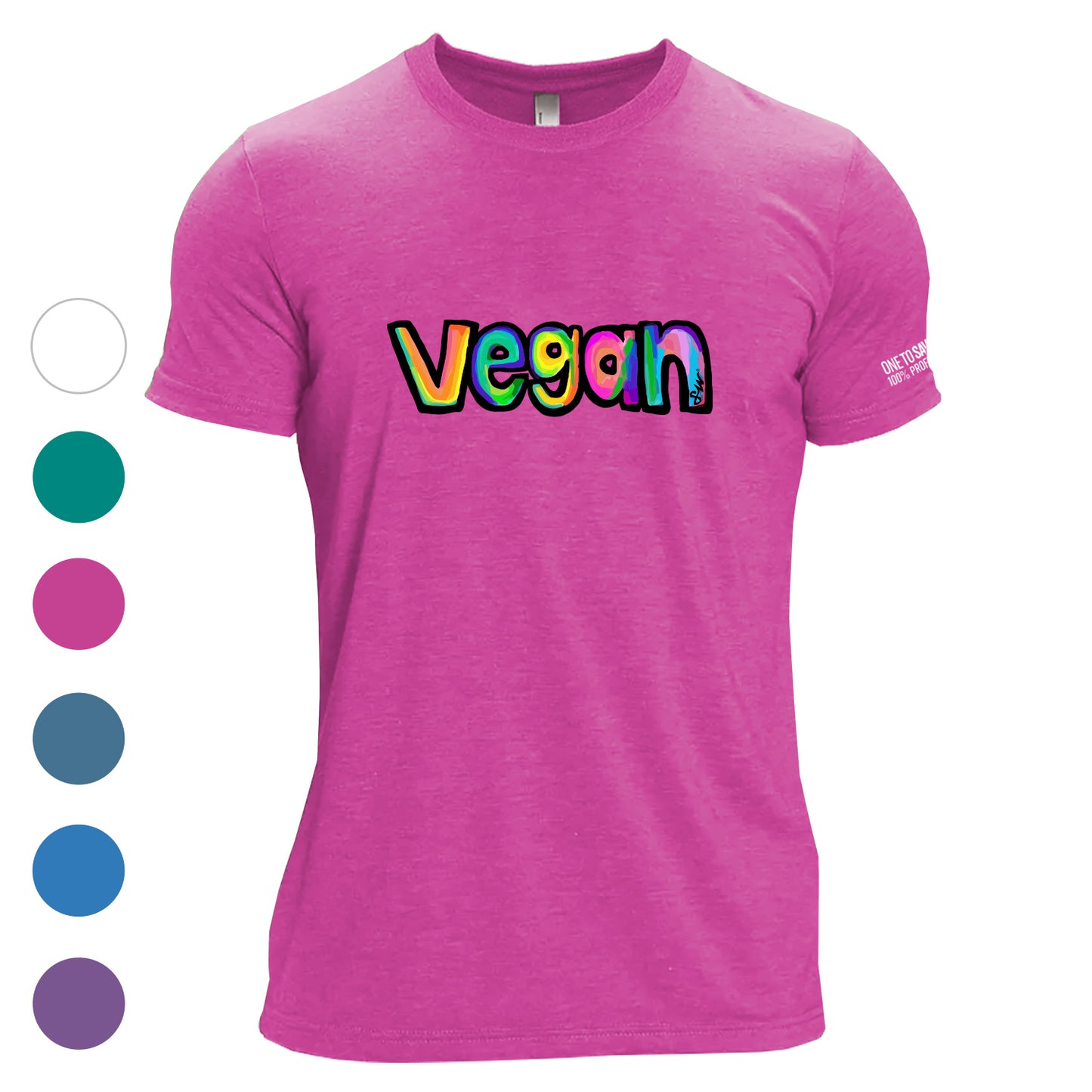 Color Splash Vegan Unisex Tri-Blend T-Shirt - Available in 6 Colors!