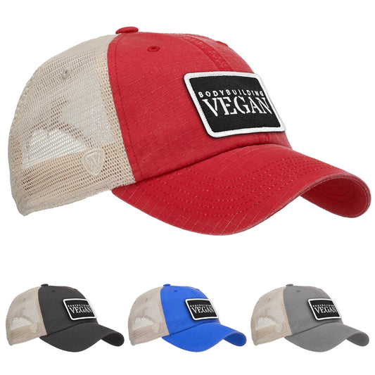 Bodybuilding Vegan Snap-Back Vintage Trucker Hat - Available in 5 Colors!