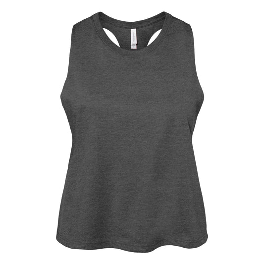 Custom Made - Dark Gray Cropped Tank - 100% for Charity! Choose from 19 Designs!