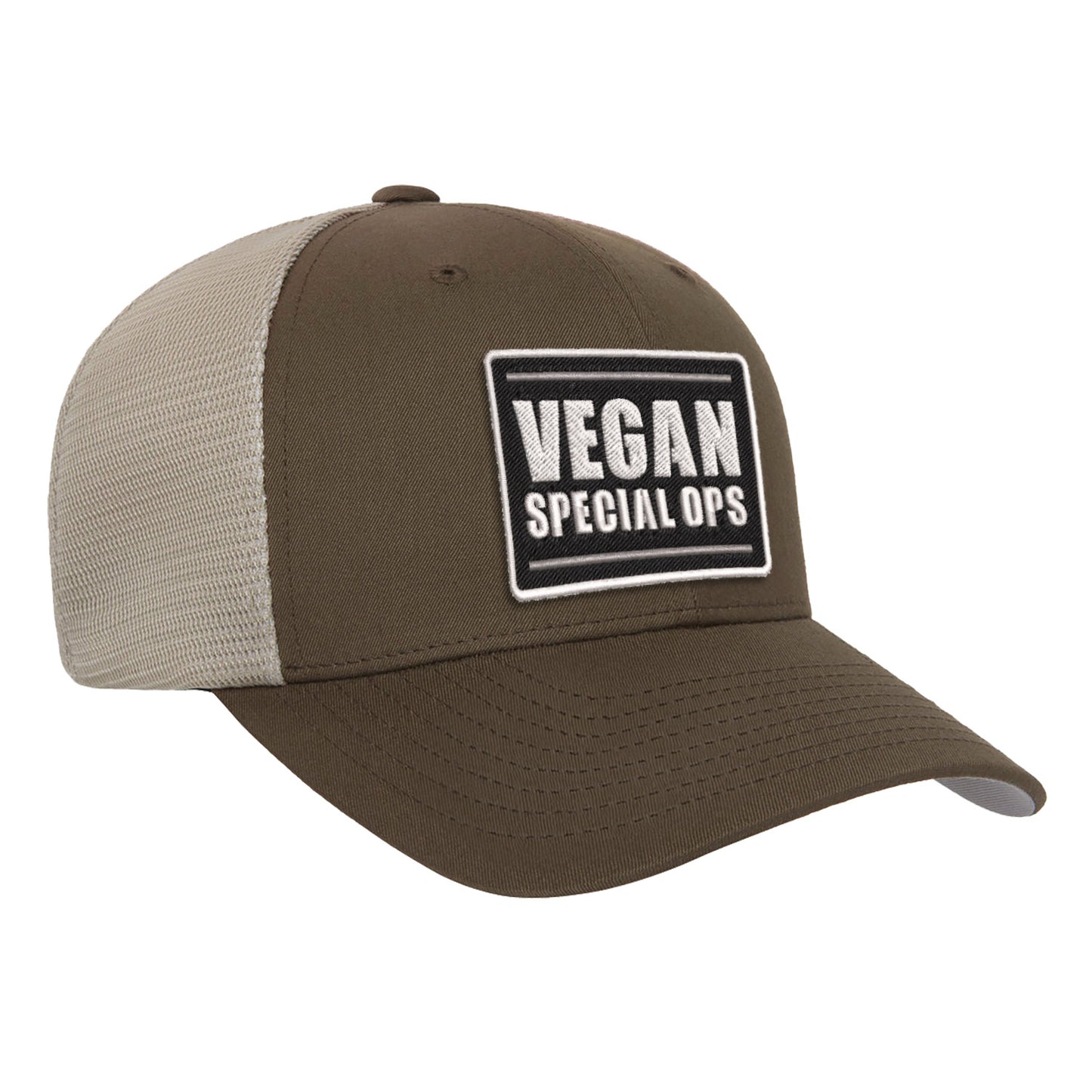 Vegan Special Ops Tank Flexifit Snap-Back Mesh Hat - Available in 5 Colors