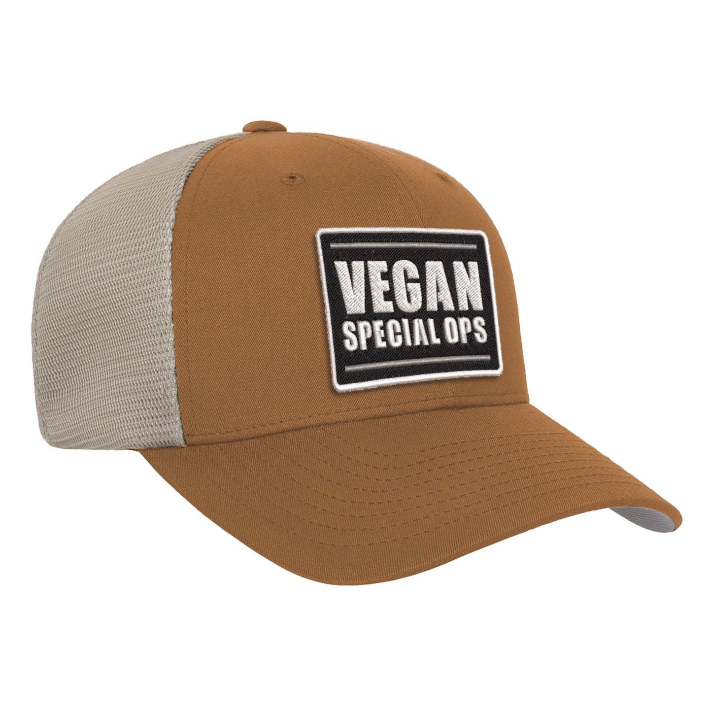 Vegan Special Ops Tank Flexifit Snap-Back Mesh Hat - Available in 5 Colors