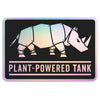Plant-Powered Tank Holographic Sticker - Free Shipping