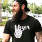 Vegan Peace Black Unisex Tri-Blend T-Shirt - PRE-ORDER!