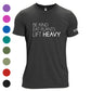 Unisex Be Kind - Eat Plants - Lift Heavy  Tri-Blend T-Shirt - Available in 9 Colors