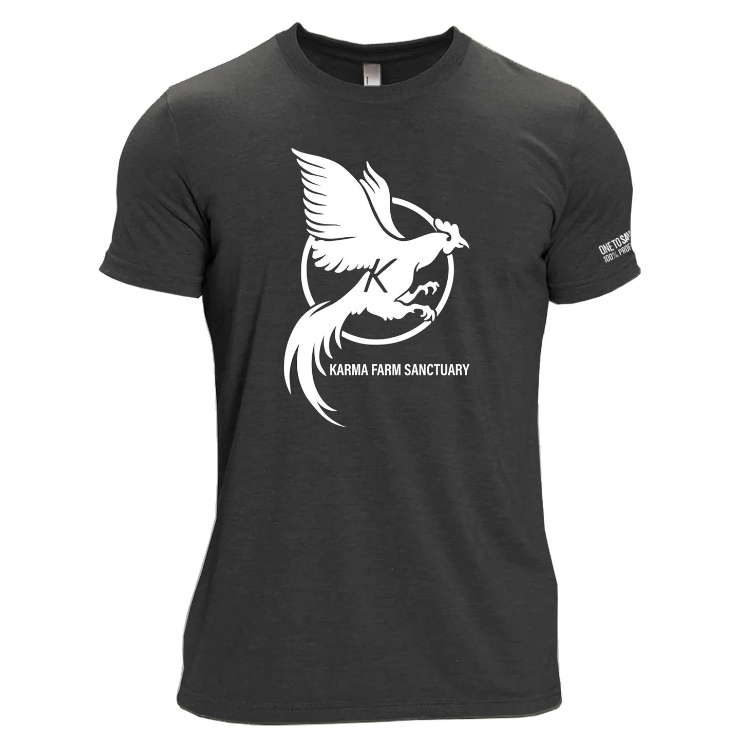 Karma Farm Sanctuary Unisex Tri-Blend T-Shirt in Black - 100% Profit to Karma Farm Sanctuary
