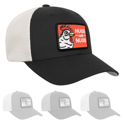 Hugs Not Nugs Flexifit Snap-Back Mesh Hat - Available in 8 Colors