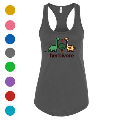 Dino Herbivore Women's Racerback Tank - 100% for Charity!