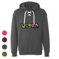 Color Splash Vegan Unisex  Sport Lace Hooded Sweatshirt - Available in 4 Colors!