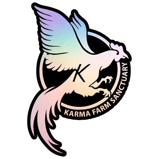 Hologram Karma Farm Sanctuary Sticker - FREE SHIPPING