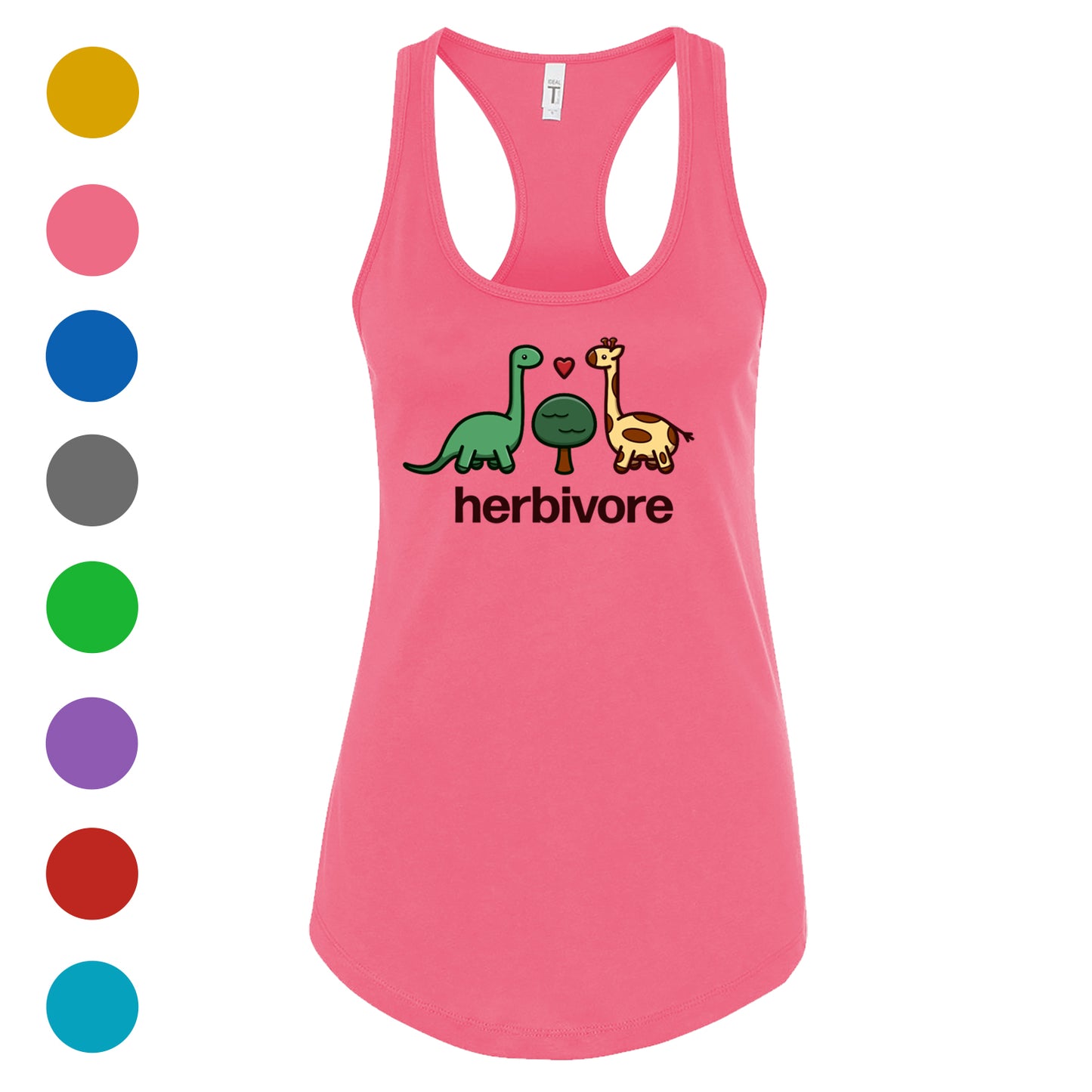 Dino Herbivore Women's Racerback Tank - 100% for Charity!