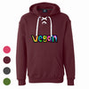 Color Splash Vegan Unisex  Sport Lace Hooded Sweatshirt - Available in 4 Colors!