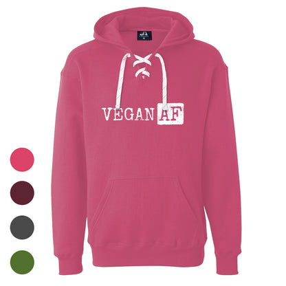 Unisex Vegan AF Sport Lace Hooded Sweatshirt - Available in 4 Colors!