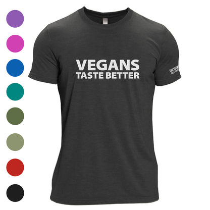 Unisex Vegans Taste Better Tri-Blend T-Shirt - Available in 9 Colors