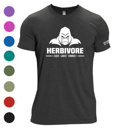 Unisex Herbivore Gorilla Tri-Blend T-Shirt - Available in 9 Colors