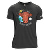 Space Glen Color Unisex Tri-Blend T-Shirt in Black - 100% Profit to Southgate Sanctuary