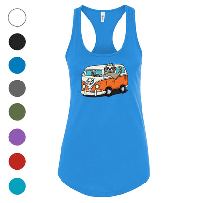 Hippie Sloth Women's Racerback Tank - 100% for Charity!