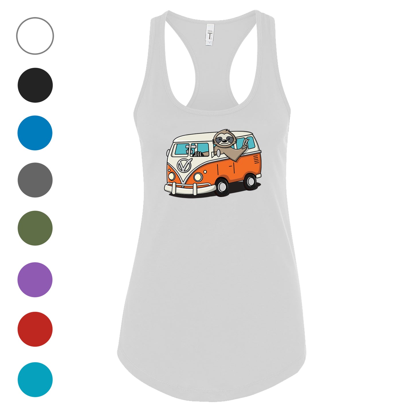 Hippie Sloth Women's Racerback Tank - 100% for Charity!