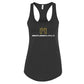Meatless Muscle Glimmer Ladies Black Racerback Tank - 100% for Charity!