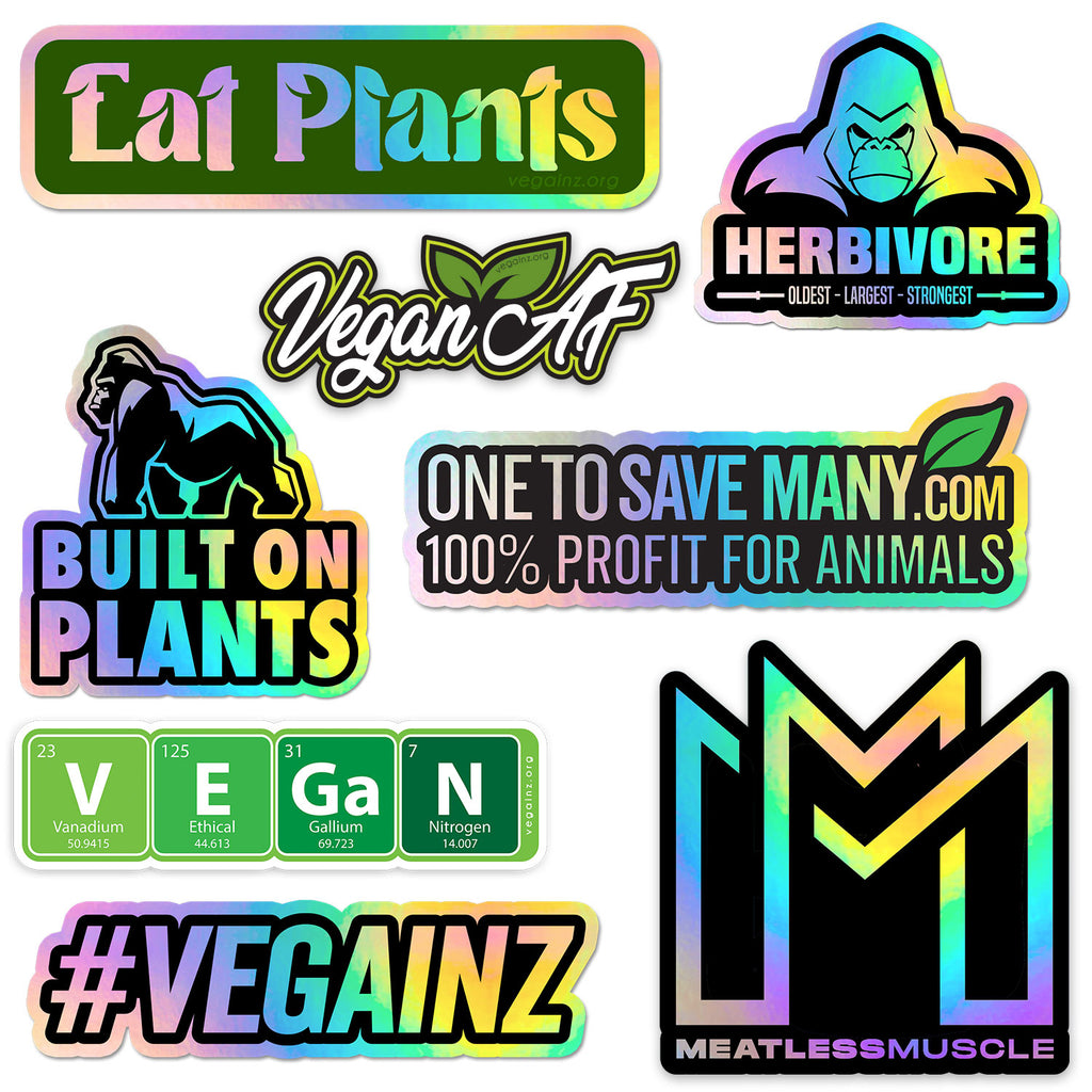 Plant-Powered Sticker Pack - 8 Stickers - SHIPS FREE!
