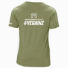 Meatless Muscle Unisex #VEGAINZ Tri-Blend Green T-Shirt - 100% for Charity!